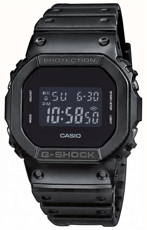 Casio Men S G Shock Black Out Dial Resin Band Dw Bb Er First