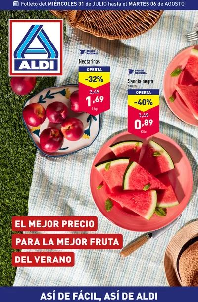 Folleto ALDI Así de fácil así de Aldi del 31 7 hasta el 6 8