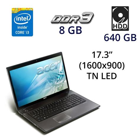 Купити ігровий ноутбук Acer Aspire 7741G 17 3 на базі Intel Core i3