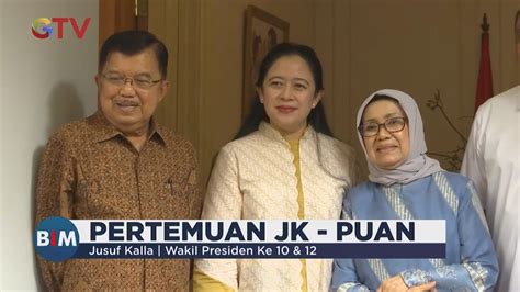 Puan Maharani Kunjungi Jusuf Kalla Bahas Kondisi Politik Jelang Pemilu