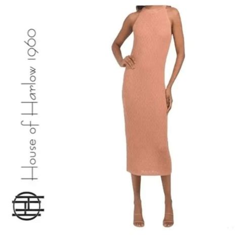 House Of Harlow Dresses House Of Harlow Peach Nude Knitwear