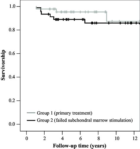 Kaplan Meier Survivorship With Revision Of The Allograft Or Conversion