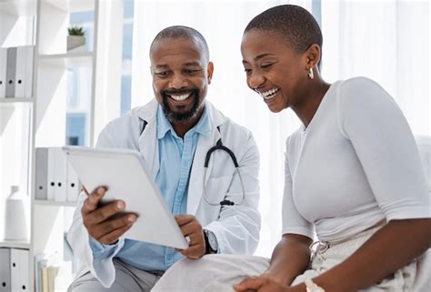 Premium Photo Doctor Healthcare And Medicine With A Patient Talking Test Results And Progress