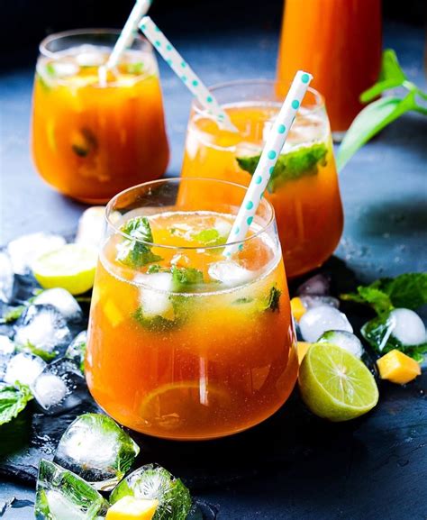 Mango Mint Iced Tea Recipe Breakfast Care