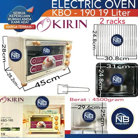 Jual Oven Listrik Kirin Kbo Lw Oven Listrik Low Watt Shopee Indonesia