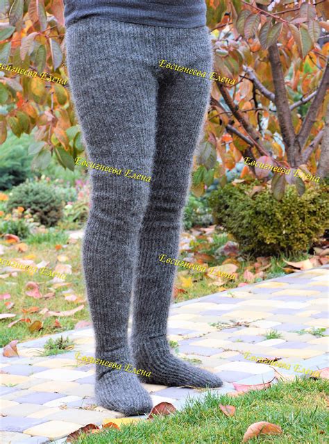 Knitted Wool Down Tights Pants Leggings Winter Shorts Warm Etsy