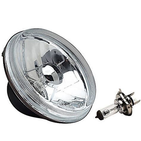 5 3 4 Crystal Clear Halogen Metal Headlight 55 60W Light Bulbs Low Hi