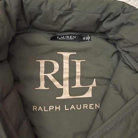 Ralph Lauren Women's Green and Black Jacket | Depop