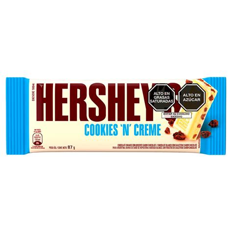 Chocolate Blanco Con Galletas Hersheys Cookies N Cream Tableta 87 G