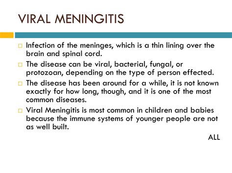 PPT - VIRAL MENINGITIS PowerPoint Presentation, free download - ID:2686375