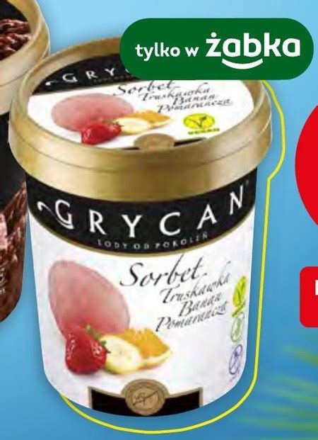 Grycan Sorbet Truskawka Banan Pomara Cza Ml Taniej