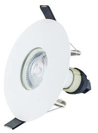 Integral White Evofire Fire Rated Led Downlight With Ip Rating And