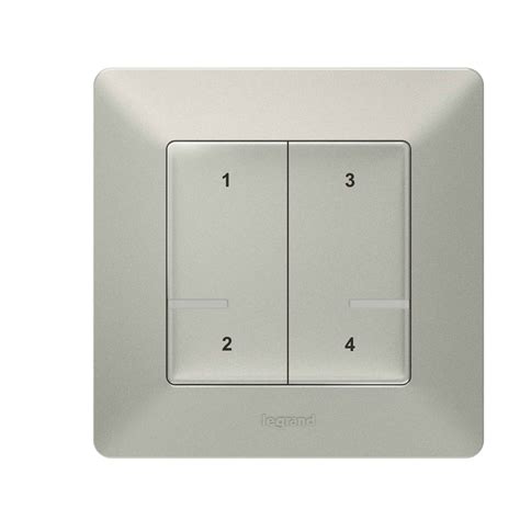 Valena Life With Netatmo Szenenschalter Mit 4 Tasten Farbe Aluminium