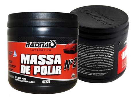 Massa De Polir Tira Riscos Pasta N02 Extra Fina Branca 500g