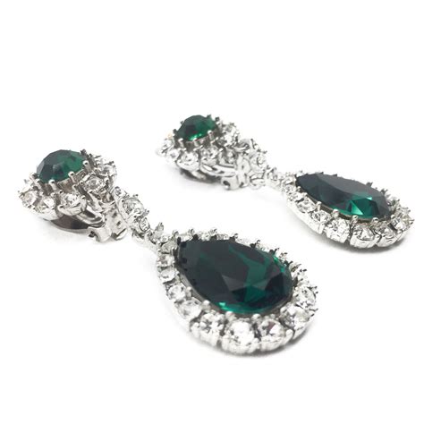 Emerald Ciner Earrings Vintage Jewellery Jennifer Gibson Jewellery