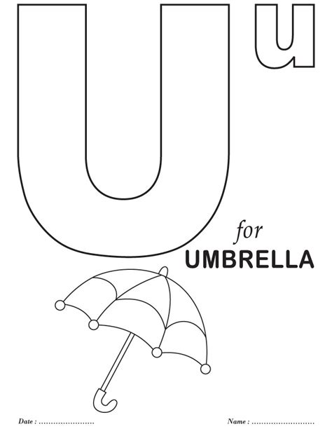 Printables Alphabet U Coloring Sheets Download Free Printables