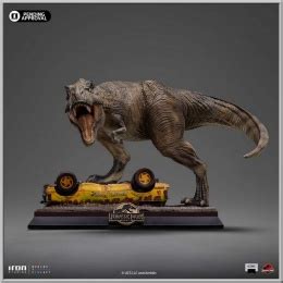 Figurine Iron Studios T-Rex Attack - Jurassic Park | Figurines Mania