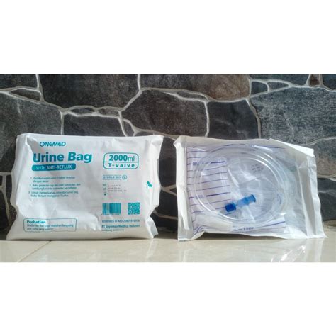 Jual Urine Bag Onemed Kantong Urin 2 Liter Urin Bag Onemed T Valve