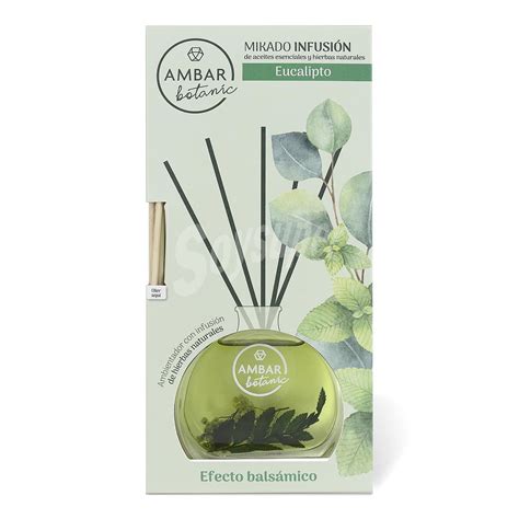 Ambar Botanic Ambientador Mikado Aroma Eucalipto Efecto Bals Mico Bote