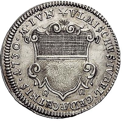 Ducat Silver Pattern Strike Augsburg Confession Ciudad De Ulm