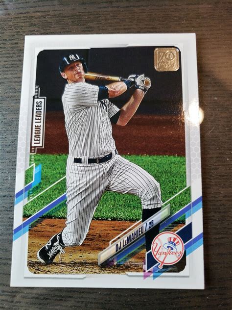 2021 Topps League Leaders 108 D J LeMahieu For Sale Online EBay