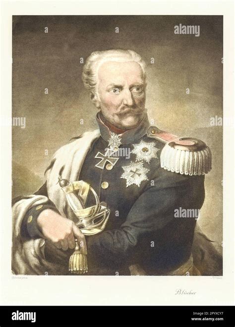 Gebhard Leberecht Prince Blücher Von Wahlstatt 1742 1819 Prussian