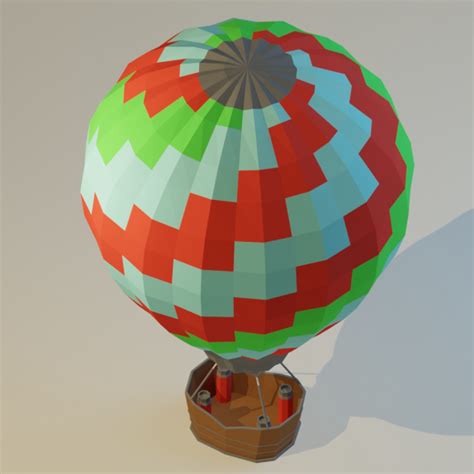 Low Poly Hot Air Balloon By Berkerdag DOcean