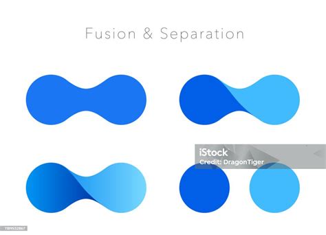 Fusion Image Logo Mark Set Stock Illustration Download Image Now