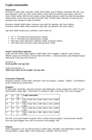 Logika Matematika PDF