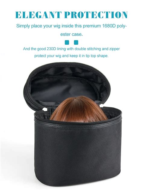 Waterproof Expandable Large Hair Extension Storage Carrying Case Wig