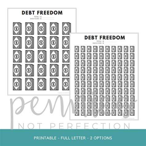 Coloring Free Printable Debt Payoff Chart