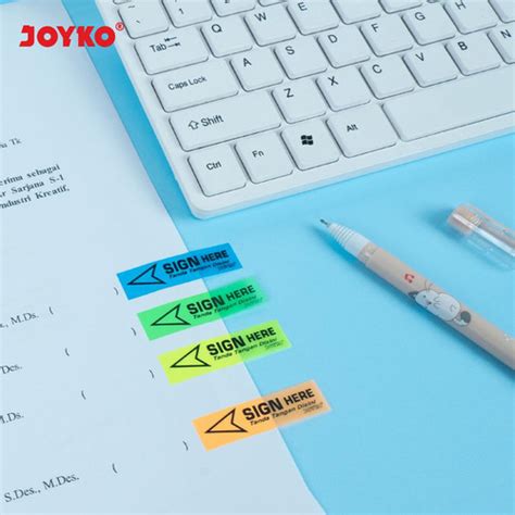 Jual Kreatif Joyko Sticky Notes Sign Here Memo Panah Sticker Tempel