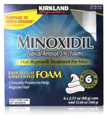 Kirkland Minoxidil Pelo Pérdida Rebrote Tratamiento Tópico Mercado Libre