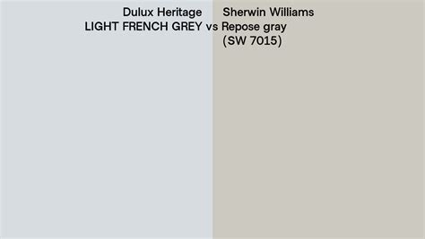 Dulux Heritage Light French Grey Vs Sherwin Williams Repose Gray Sw