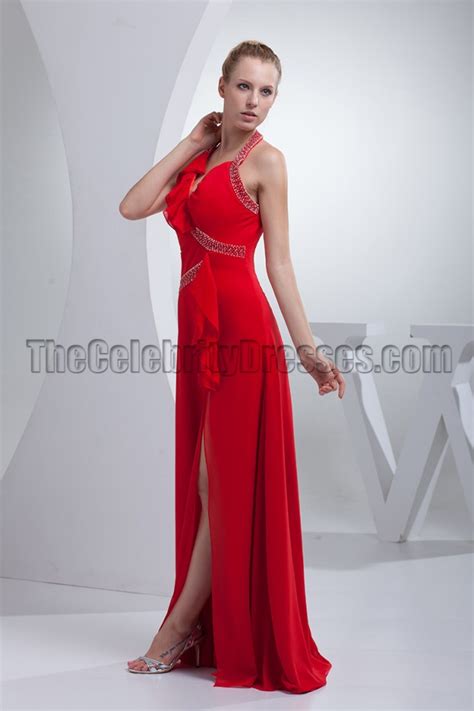 Sexy Red Halter Evening Gown Prom Formal Dresses Thecelebritydresses