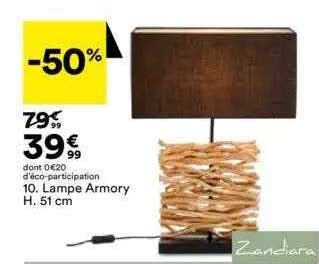 Promo Lampe Armory H 51 Cm Zandiara Chez BUT ICatalogue Fr