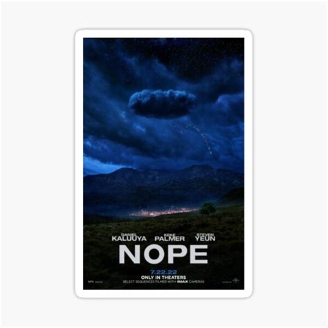 Nope Movie Sticker For Sale By Nataliarts Redbubble