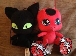 Bandai - Miraculous Ladybug - 15cm Plush Tikki and Plagg | eBay