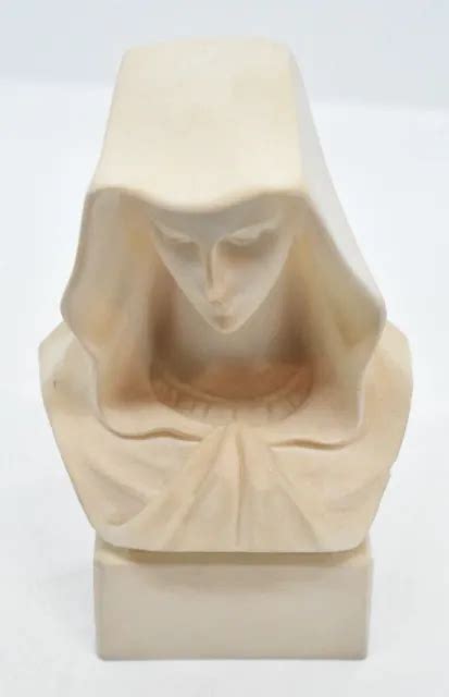 VIRGIN MARY MOTHER Of Jesus Madonna Alabaster Made In Greece Statue