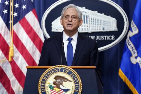 Il Procuratore Generale Merrick Garland Nomina Un Consigliere Speciale