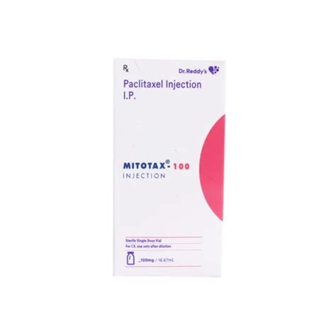 MITOTAX 100MG INJECTION At Rs 3223 00 Paclitaxel Injections ID