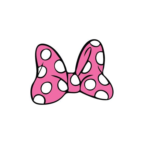 Pink Minnie Bow Svg