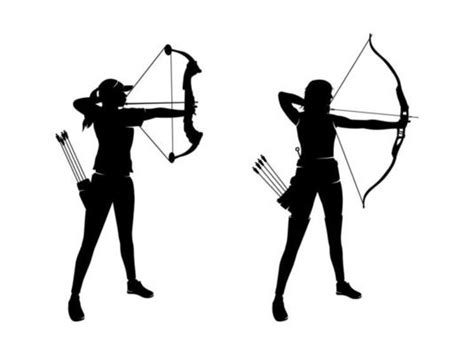 Archery Silhouette Vector Art, Icons, and Graphics for Free Download