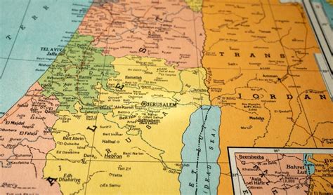 Carte De La Palestine Sur Fronti Res Originales Dans Une Carte De