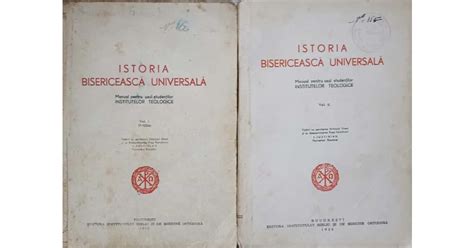 ISTORIA BISERICEASCA UNIVERSALA VOL 1 2 MANUAL PENTRU UZUL STUDENTILOR