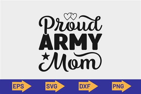 Proud Army Mom SVG Design Graphic By MB Graphics Creative Fabrica