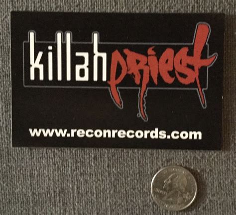 Rare KILLAH PRIEST Promo Sticker VTG WU-TANG Clan Hip-h