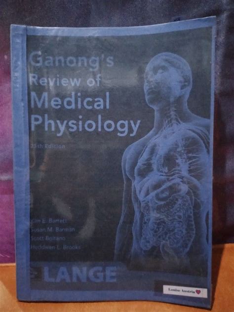 Ganong S Review Of Medical Physiology 25th Edition Hobbies Toys