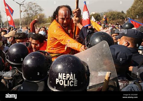 Kathmandu Bagmati Nepal Th Jan Pro Monarchy Protesters