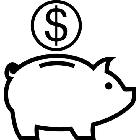 Piggy Bank Clipart Black And White | Free download on ClipArtMag